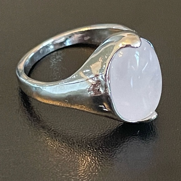 Elegant Rose quartz S925 silver ring - Picture 2 of 9